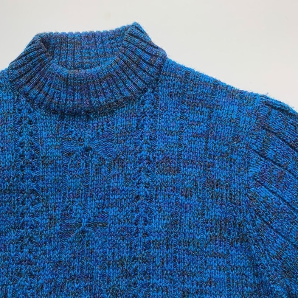‎Vintage Mock Neck Knit Sweater Size Medium - Picture 3 of 8